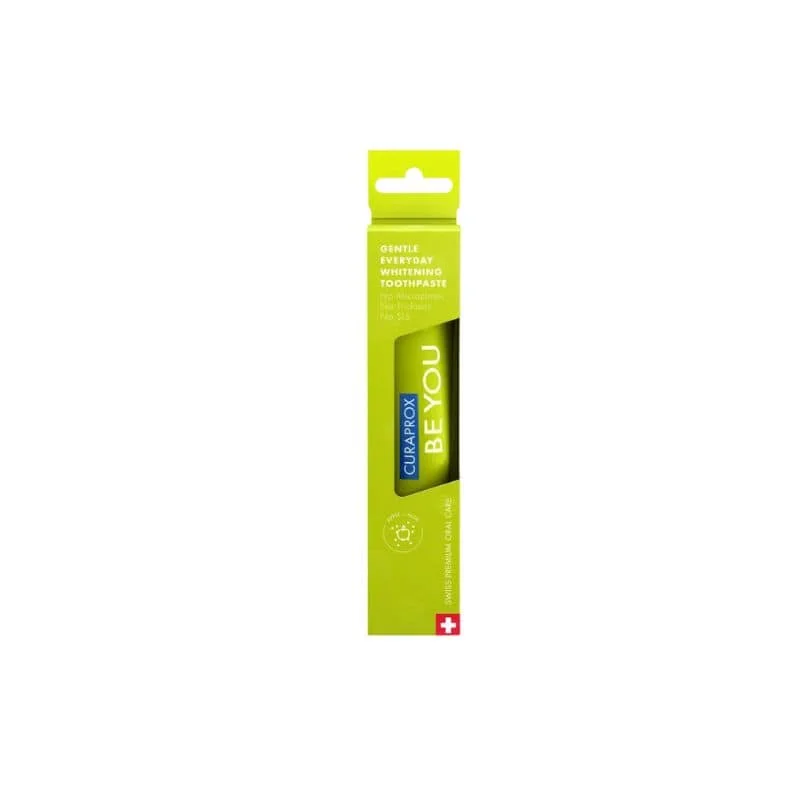 Curaprox BE YOU Explorer 60 ml - wybielająca pasta do zębów, jabłko z aloesem, zielona - obrazek 2