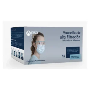 BEJAR Surgical Masks 50 szt - czarne maseczki ochronne IIR
