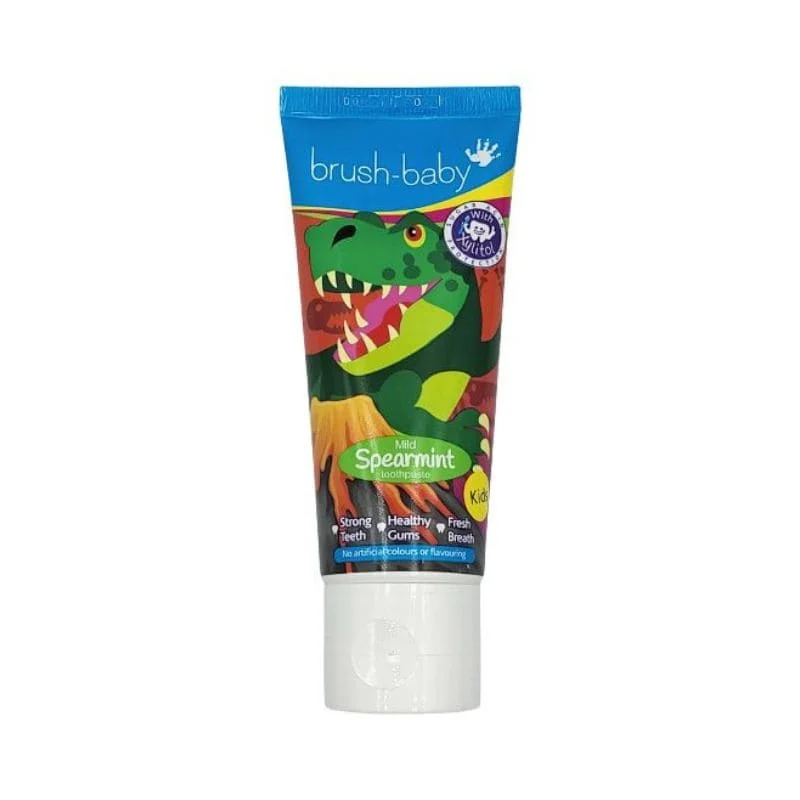 BRUSH-BABY DINO 50 ml - pasta do mycia zębów dla dzieci 3+, miętowa