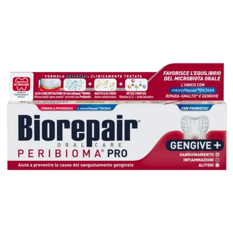 Biorepair Peribioma PRO 75 ml - mikrobiotyczna pasta do mycia zębów przeciw paradontozie