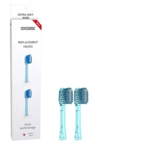 Ionickiss IONPA ExtraSoft Blue 2 szt - periodontologiczne super miękkie i szerokie końcówki do szczoteczek soniczno -jonowych