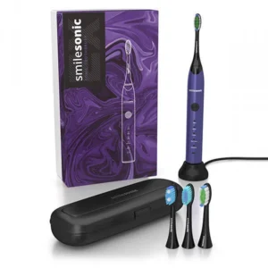 SmileSonic EX Purple – szczoteczka soniczna 96 000 ruchów, 5 trybów, 4 końcówki