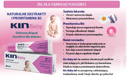 KIN Baby żel na ząbkowanie – naturalna ulga dla dziąseł niemowląt - obrazek 2