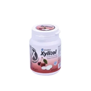 Miradent Xylitol Drops Cherry – cukierki z ksylitolem bez cukru, wiśnia, 26 szt. / 60 g